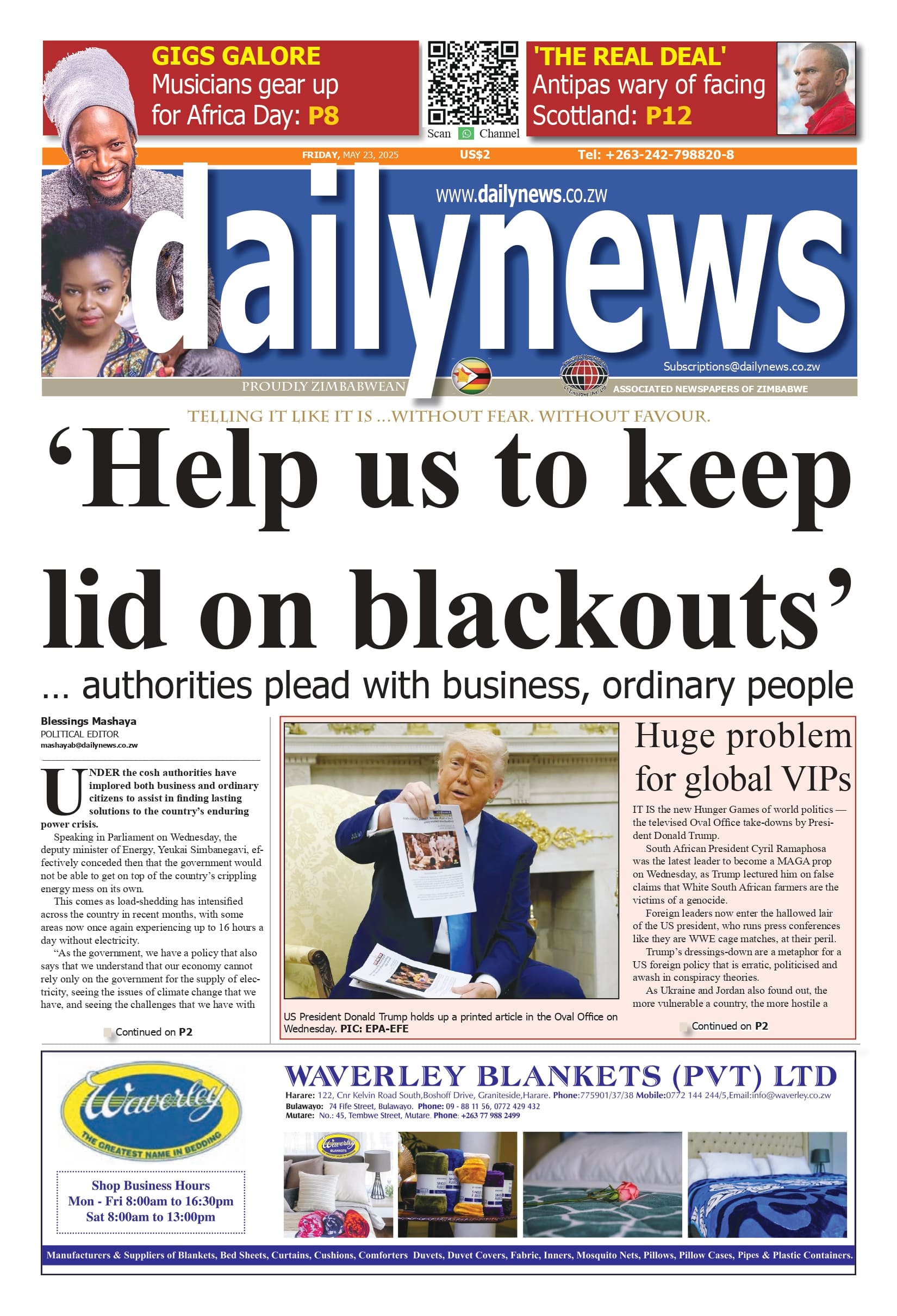 Friday 23 May 2025